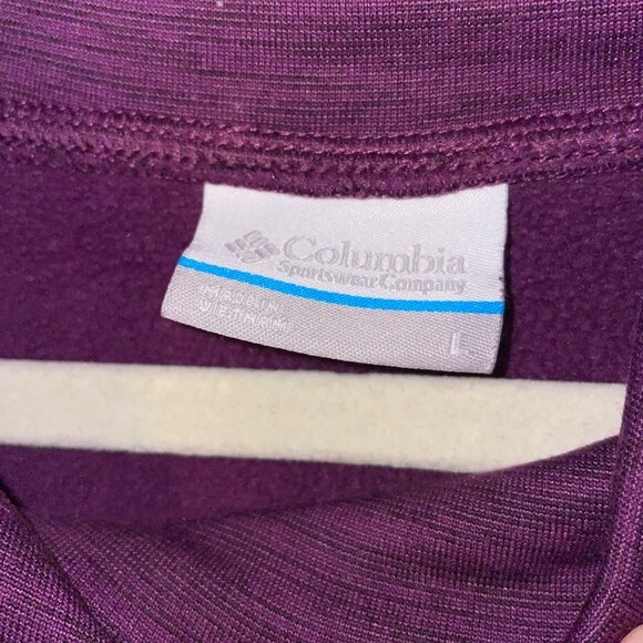 Columbia Womens Purple Cowl Neck Sweatshirt Size L - Picture 4 of 8